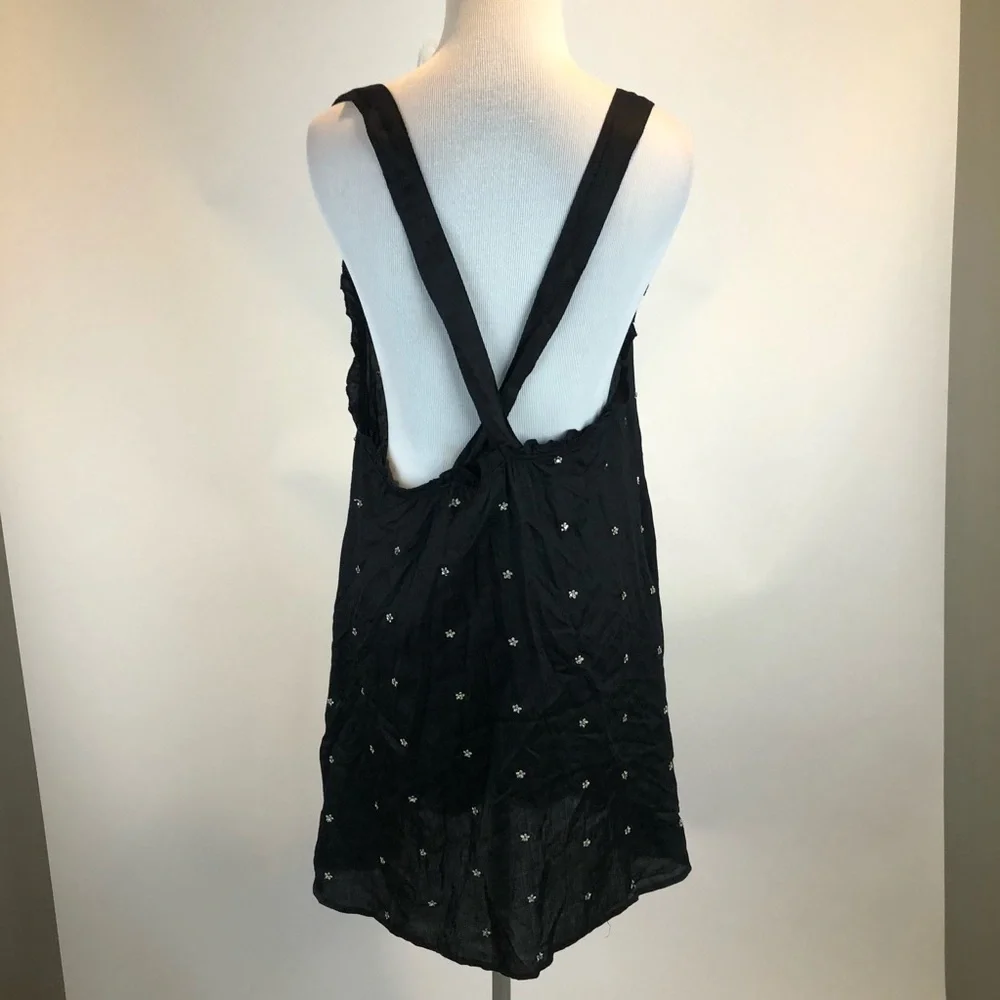 Free People Black Criss Cross Sleeveless Tunic - Picture 6 of 6